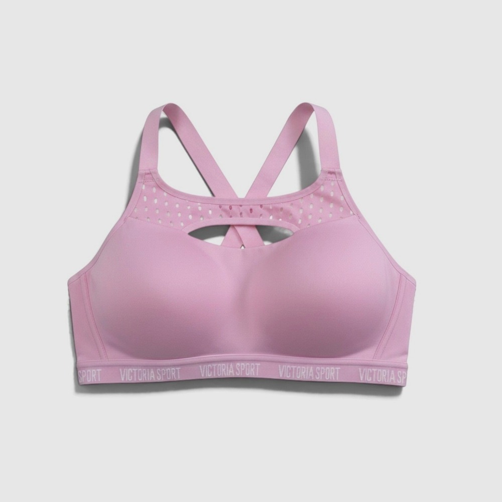 Victoria Sport Sports Bra Womens 36C Pink Incredible Lightweight Mesh Perforated